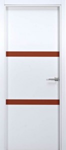 drzwi biało czerwone drzwi nowoczesne białe