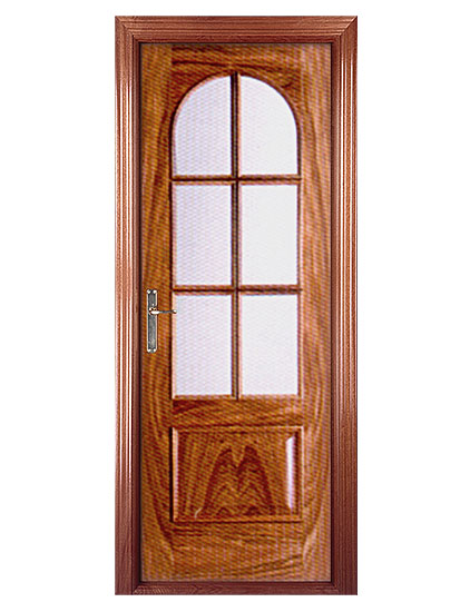 drzwi fornir drewniany i szkło, drzwi ozdobione szkłem