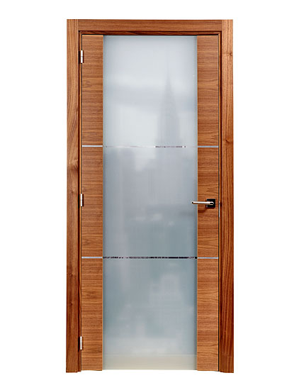 nowoczesne drzwi orzech i szkło, drzwi do biura ze szkłem i drewnem