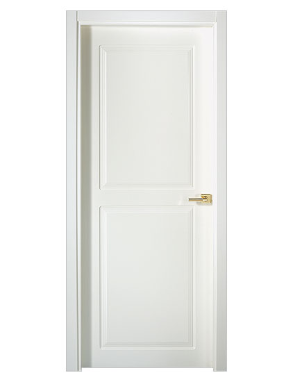 eleganckie drzwi do apartamentu, białe drzwi glamour