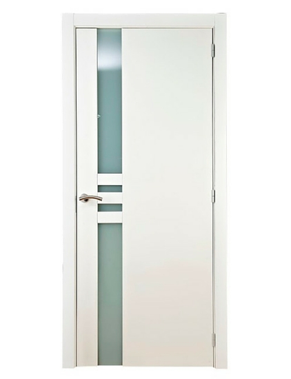 nowoczesne drzwi do gabinetu, drzwi białe wykończone szkłem