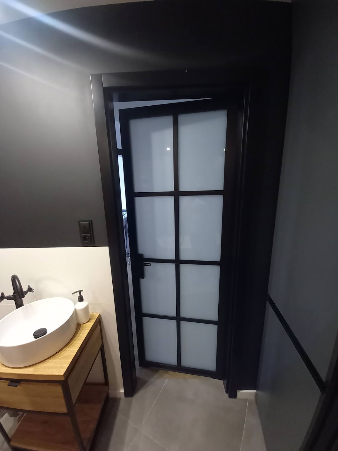 drzwi loft łazienka na wymiar